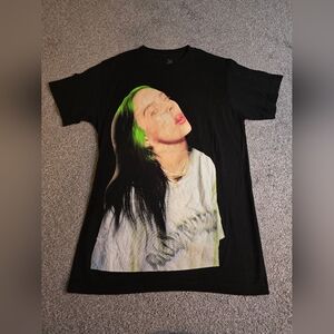 Billie Eilish Graphic Tee Size Small Concert Festival Summer Grunge